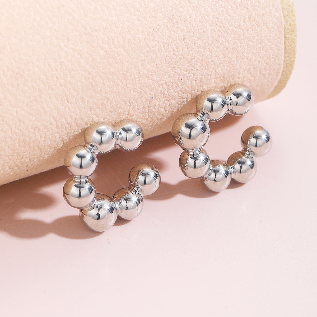 Wholesale Fashion Thick Cylindrical Tube Simple 18k Plated Hollow Ear Bone Clip Earrings